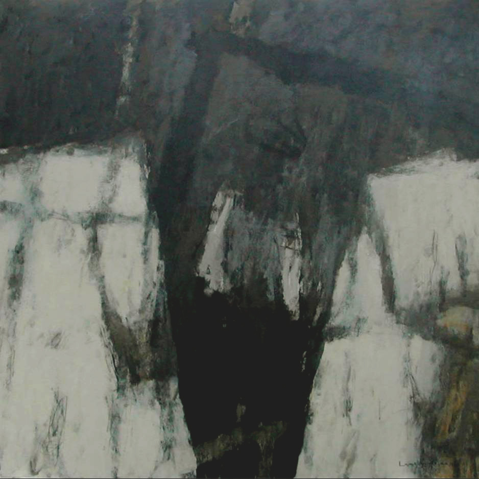 MOUNTAIN ARMATURES NO. 6.    60”x60”.  Acrylic on canvas.  2002 