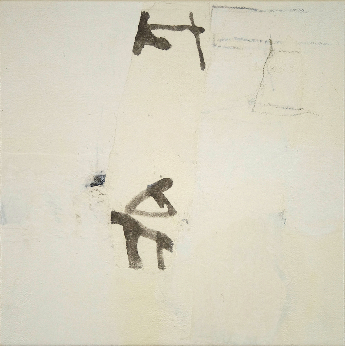 NATIVE MUMBLING NO. 4.   12”x12”.  Acrylic on canvas.  2011 