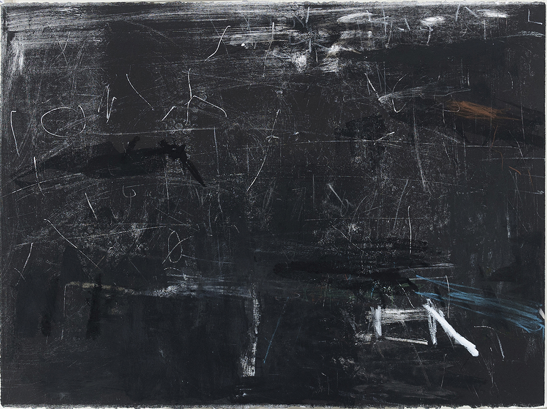 INGENERATION NO. 3.  Mixed media on paper.  23”x30”.  2015 MODALITY DA.  Monotype on paper.  22”x30”.  2017